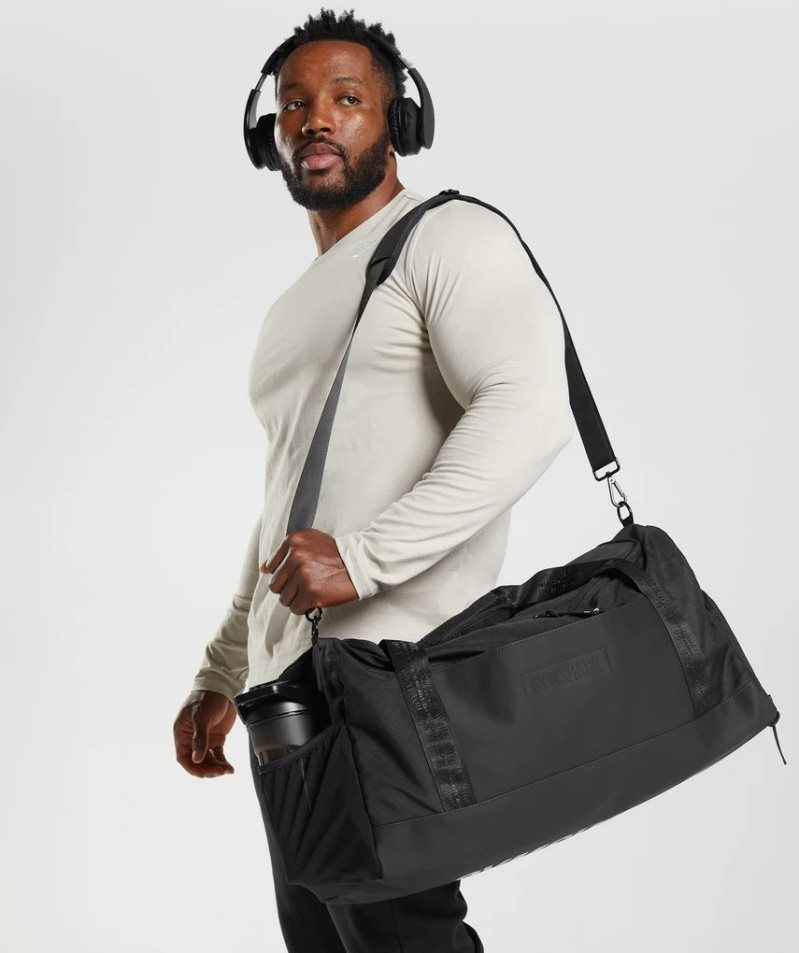 Gymshark Medium Everyday Gym Sports Bag Black | NZ 9JHZSI